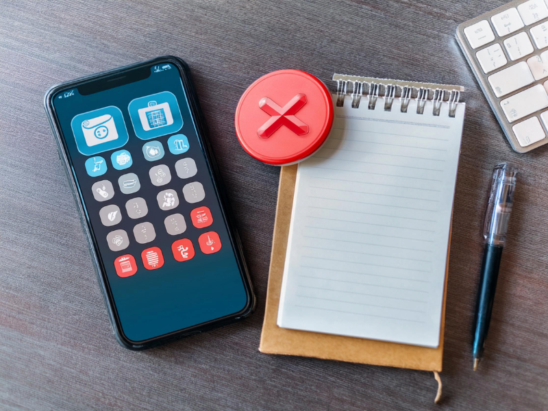 スマホ画面に表示された複数のサブスクリプションサービス